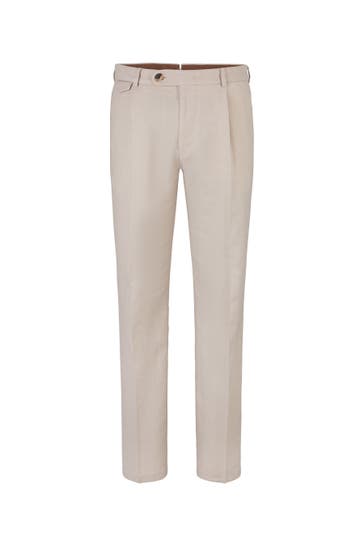 WINDSOR. Leinenmix-Hose Silvi in Beige Slim