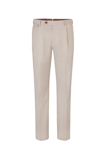 WINDSOR. - Leinenmix-Hose Silvi in Beige Slim