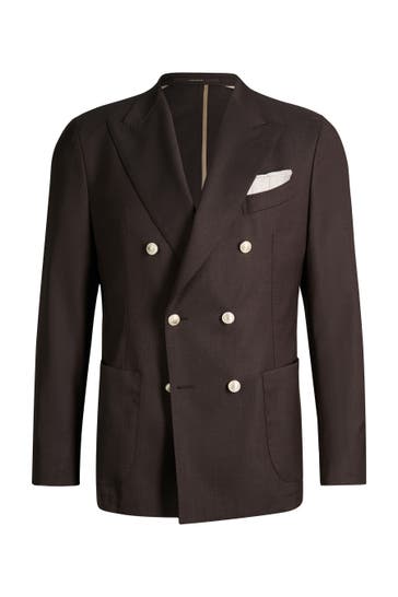WINDSOR. Business-Sakko Salernos braun Regular Fit
