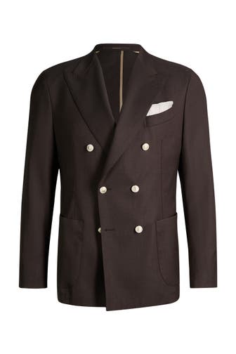 WINDSOR. Business-Sakko Salernos braun Regular Fit