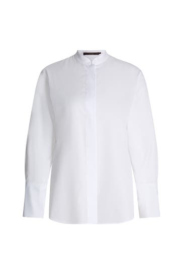 WINDSOR. Business-Bluse Hemdbluse weiß