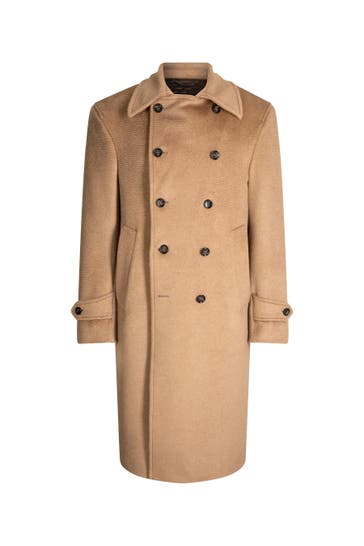 WINDSOR. Wollmantel Magenta camel