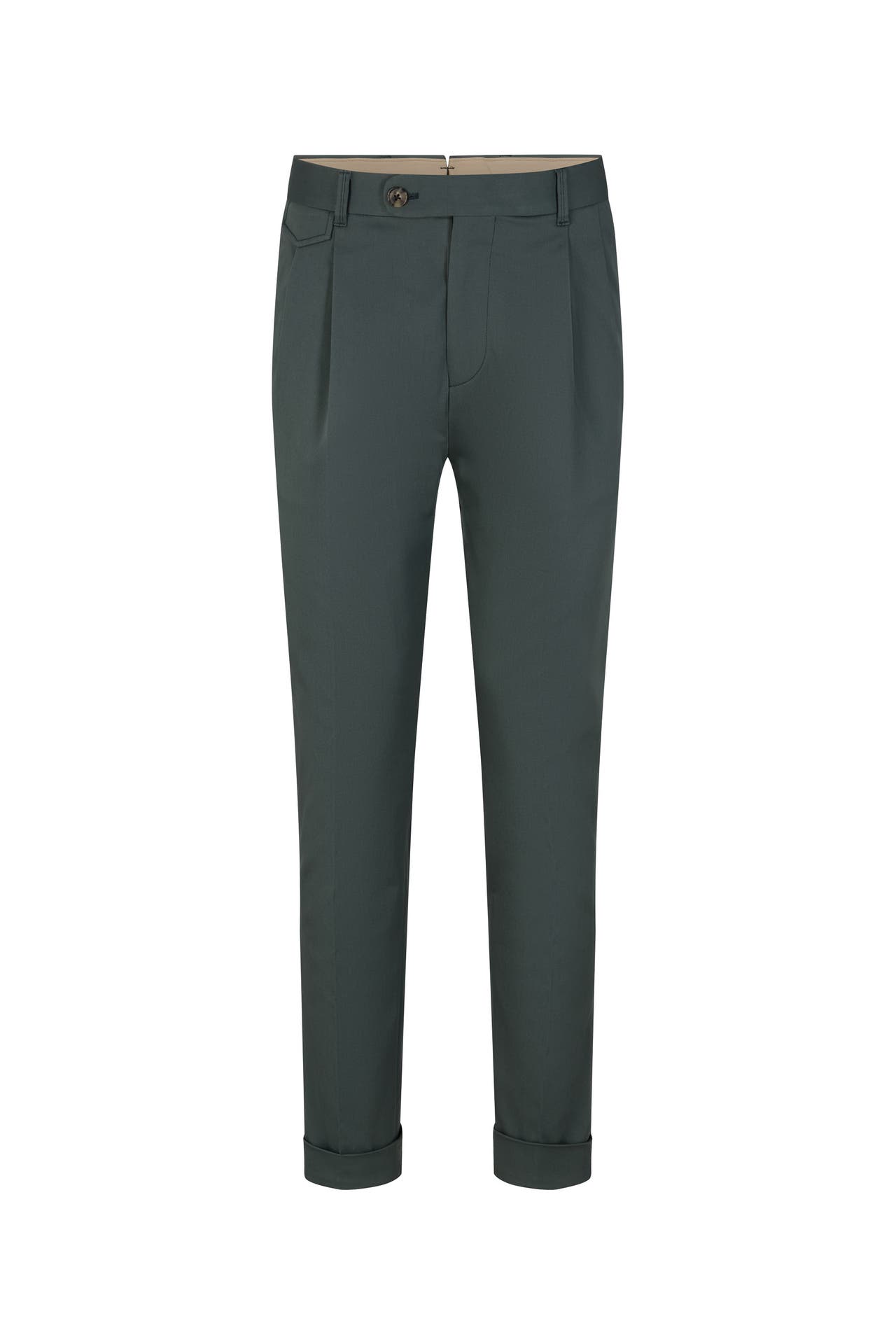 WINDSOR. Business-Hose Sapo dunkelgrün Straight, Bild 1