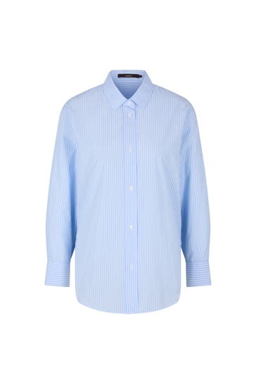 WINDSOR. Business-Bluse Hemdbluse hellblau/weiß gestreift