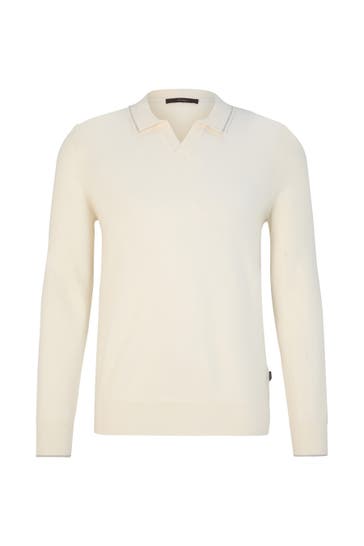 WINDSOR. Polo-Shirt Cashmono offwhite