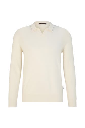 WINDSOR. Polo-Shirt Cashmono offwhite