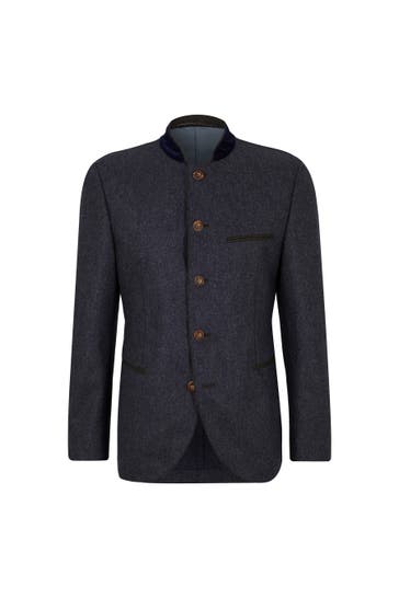 WINDSOR. Casual-Sakko Trachten-Sakko Lehel in Anthrazit-Dunkelgrün blau-grau-braun Slim Fit