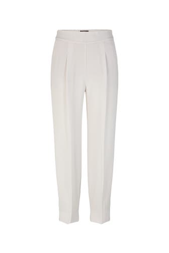 WINDSOR. Stoffhose Bundfaltenhose offwhite Boyfriend