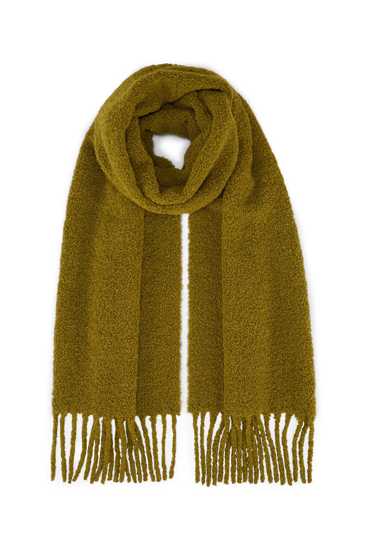 WINDSOR. Schal Alpaka-Bouclé-Schal in Hellbeige grün, Bild 1