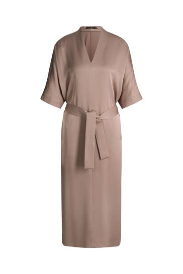 WINDSOR. Kleid Kaftan-Kleid braun