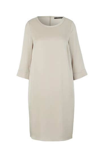 WINDSOR. - Casual-Kleid Crêpe-Kleid in H-Linie in Hellgrau beige