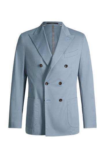 WINDSOR. Business-Sakko Salerno hellblau Regular Fit