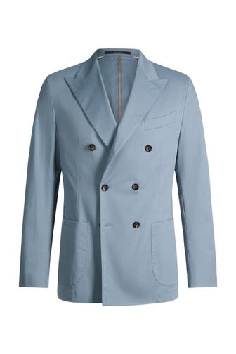 WINDSOR. Business-Sakko Salerno hellblau Regular Fit
