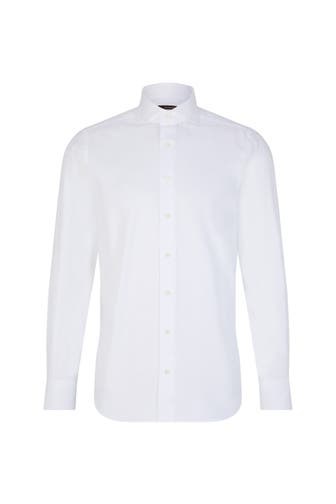 WINDSOR. Business-Hemd Trivo blau-weiss strukturiert Regular Fit