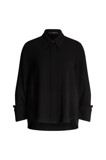 WINDSOR. Business-Bluse Hemdbluse schwarz
