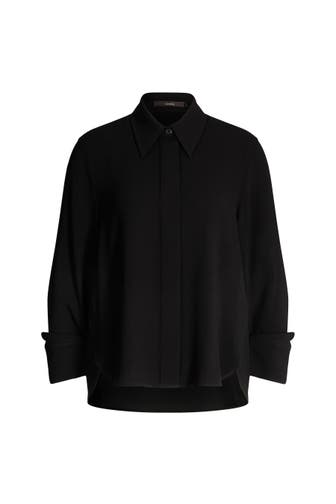 WINDSOR. Business-Bluse Hemdbluse schwarz