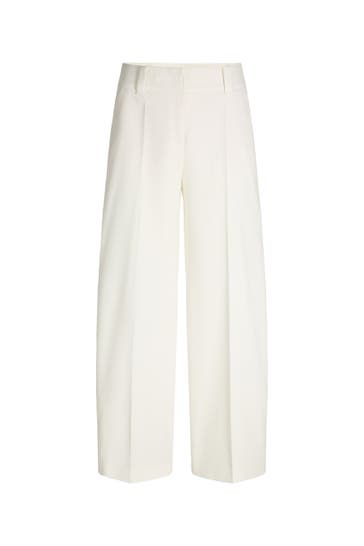 WINDSOR. Chino Wide-Leg-Hose ecru Slim