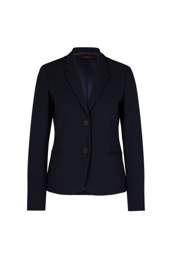 WINDSOR. Blazer Crêpe-Blazer in Beige navy