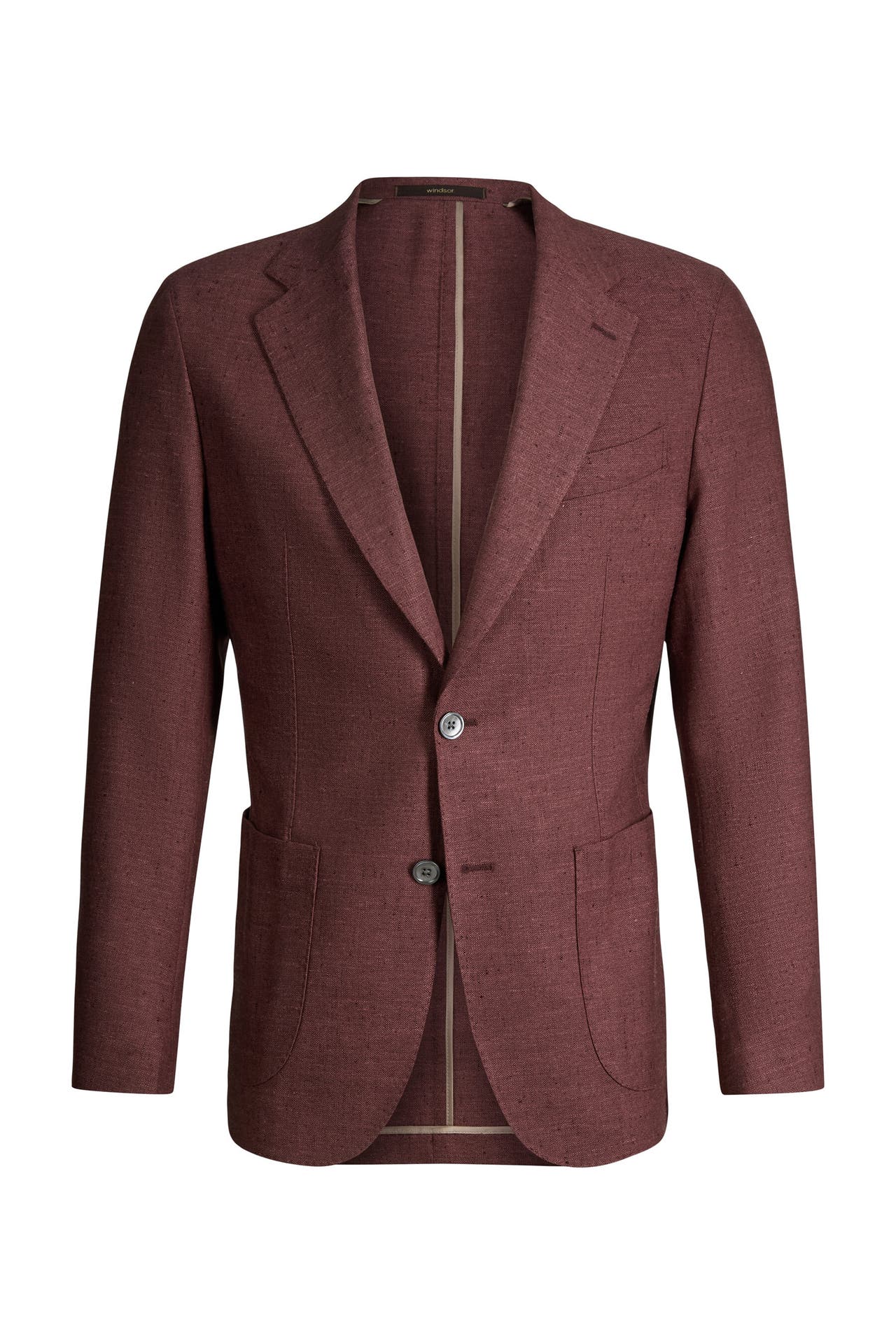 WINDSOR. Business-Sakko Giorno bordeaux rot Regular Fit, Bild 1