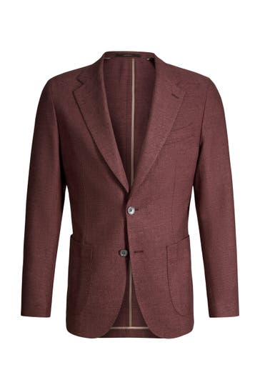 WINDSOR. Business-Sakko Giorno bordeaux rot Regular Fit