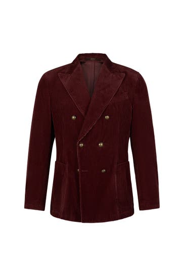 WINDSOR. Business-Sakko Salino bordeaux Regular Fit