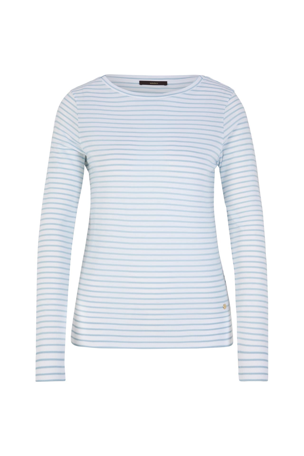 WINDSOR. Langarmshirt hellblau/ecru, Bild 1