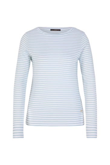 WINDSOR. Langarmshirt hellblau/ecru