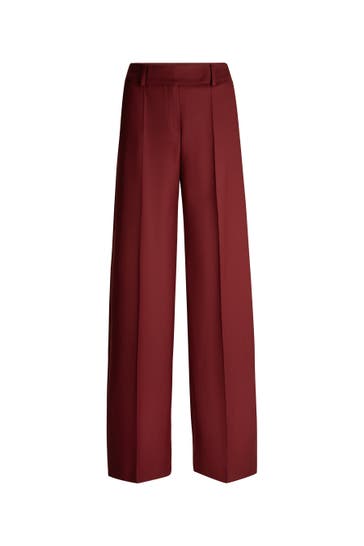 WINDSOR. Stoffhose Palazzo-Hose bordeaux Culotte