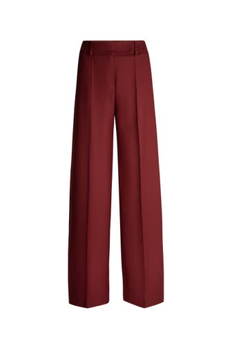 WINDSOR. Stoffhose Palazzo-Hose bordeaux Culotte