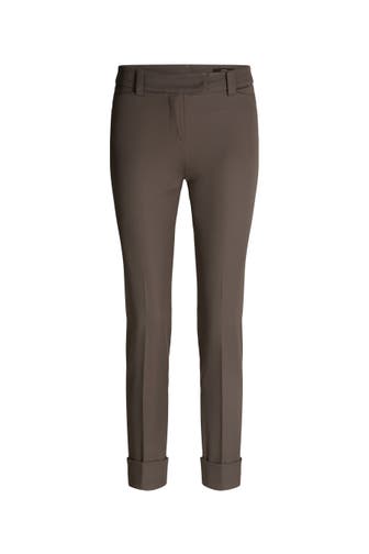 WINDSOR. Chino Zigaretten-Hose taupe Slim