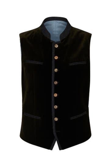 WINDSOR. Weste Trachten-Weste Au in Braun/Blau dunkelgrün/anthrazit