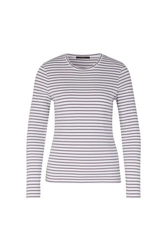 WINDSOR. T-Shirt Langarmshirt grau-weiss gestreift