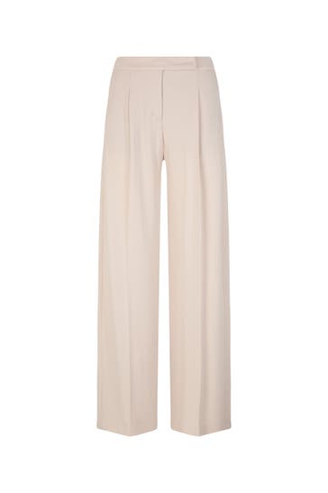 WINDSOR. Stoffhose Wolljersey-Marlene-Hose in Hellbeige hellbeige Karotte