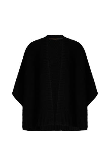 WINDSOR. Pullover Cape schwarz