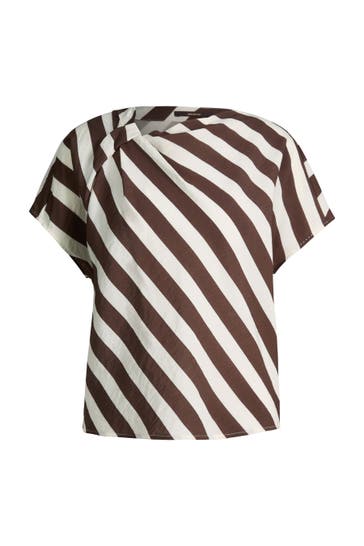 WINDSOR. Blusenshirt Blusenshirt ecru-dunkelbraun
