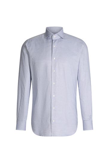 WINDSOR. Business-Hemd Trivo blau-weiss strukturiert Regular Fit