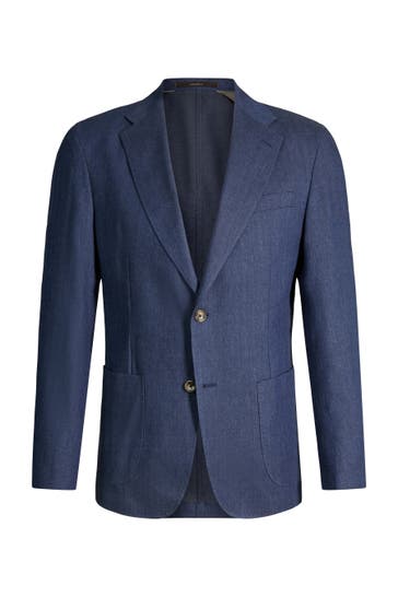 WINDSOR. Business-Sakko Giro blau Regular Fit