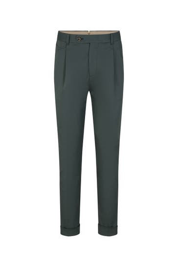 WINDSOR. Business-Hose Sapo dunkelgrün Straight