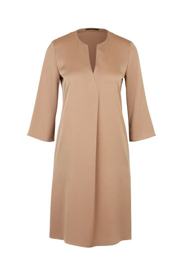 WINDSOR. - Casual-Kleid Crêpe-Kleid in A-Linie in Kupfer camel