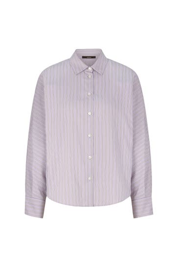 WINDSOR. Business-Bluse Bluse flieder/ecru