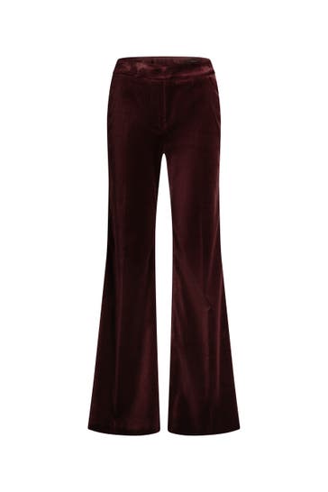 WINDSOR. Stoffhose Marlenehose rot Slim