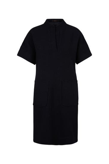 WINDSOR. Casual-Kleid Tweed-Eggshape-Kleid in Creme navy