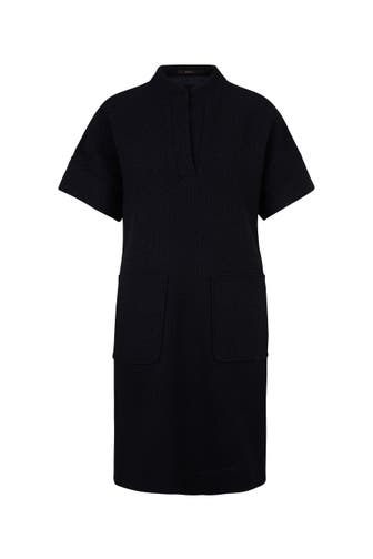 WINDSOR. Casual-Kleid Tweed-Eggshape-Kleid in Creme navy