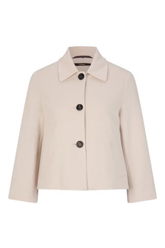 WINDSOR. Blazer Wolljersey-Kurz-Blazer in Schwarz hellbeige