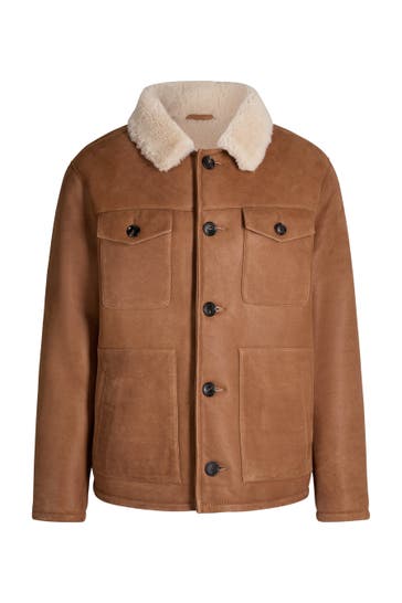 WINDSOR. Lederjacke Atri camel Regular Fit