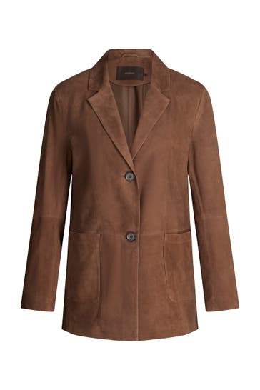 WINDSOR. Blazer Leder-Blazer braun