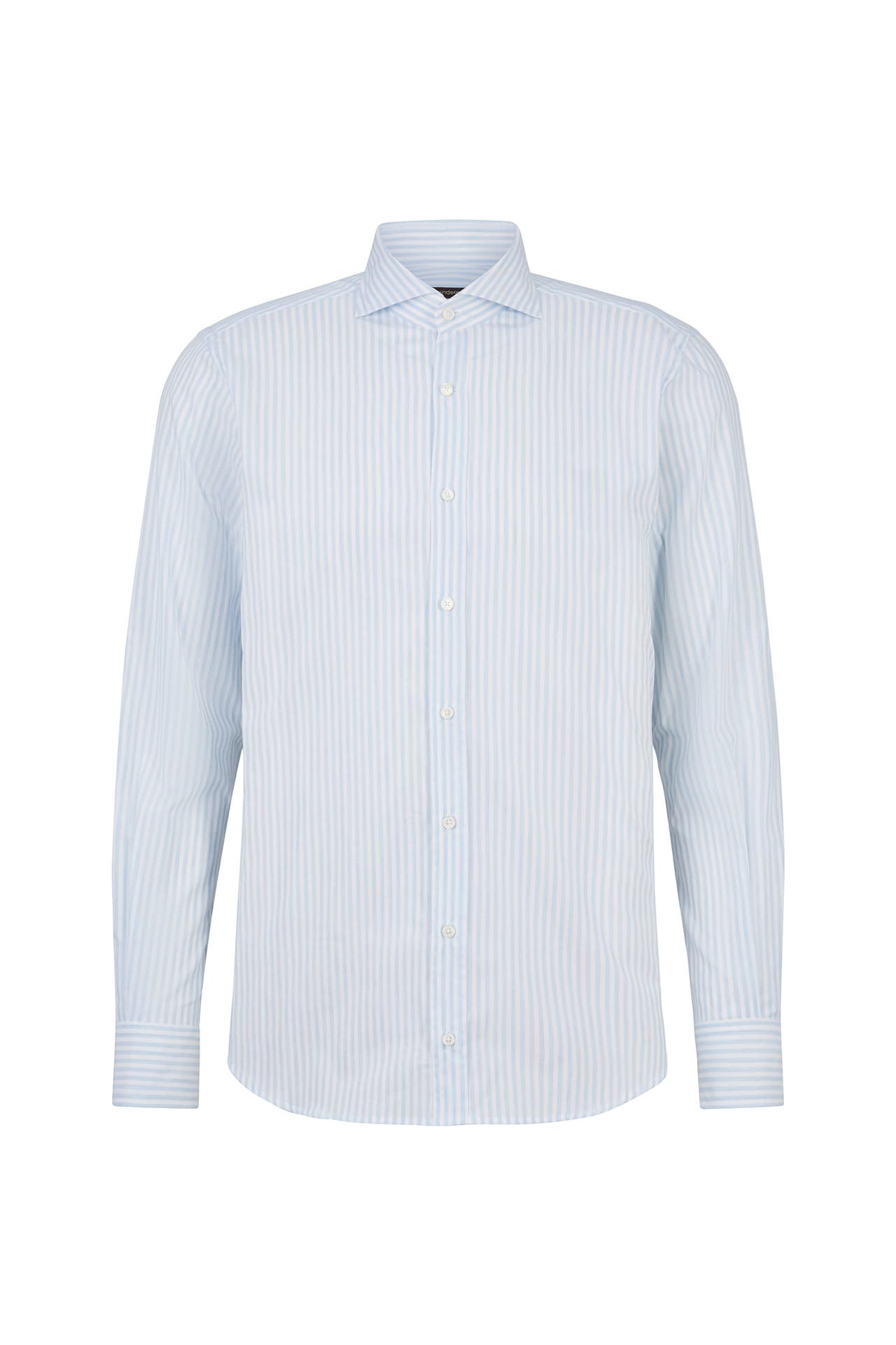 WINDSOR. Business-Hemd Baumwoll-Hemd Lano in Hellblau meliert blau-weiß gestreift Regular Fit, Bild 1