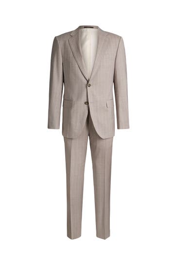 WINDSOR. Anzug Sera-Sole grau-braun Regular Fit