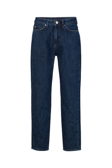 WINDSOR. Stoffhose Mom-Jeans in Blue washed blue washed Wide/ Loose Fit