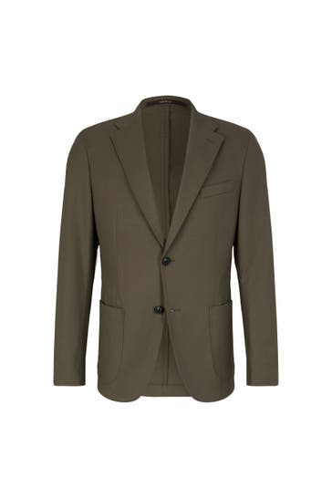 WINDSOR. Business-Sakko Giro oliv Regular Fit